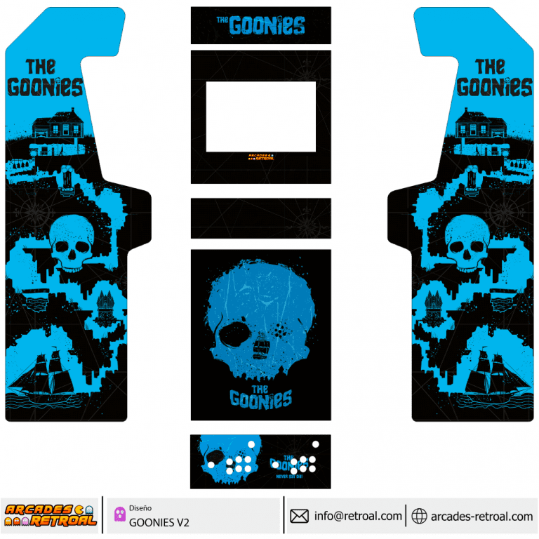Stickers Les Goonies Pour Borne D'arcade MAME – Autocollants Déco + Cadeaux